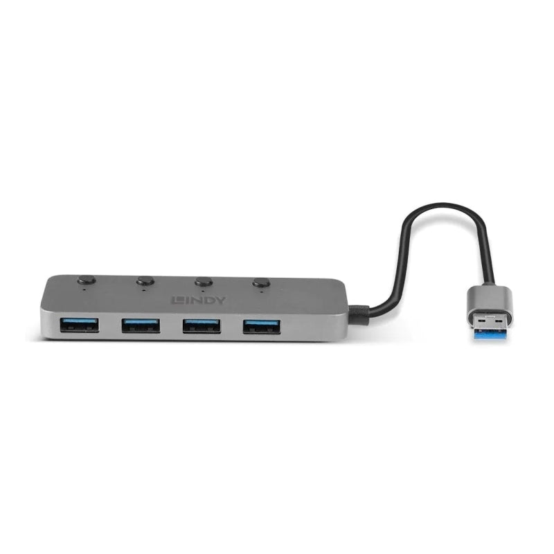 Lindy 4 Port USB 3.0 Hub Switc Computers Lindy, Cables Product image.