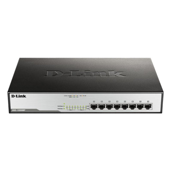 D-LINK DGS-1008MP PoE Switch Networking D-LINK, Hubs Product image.