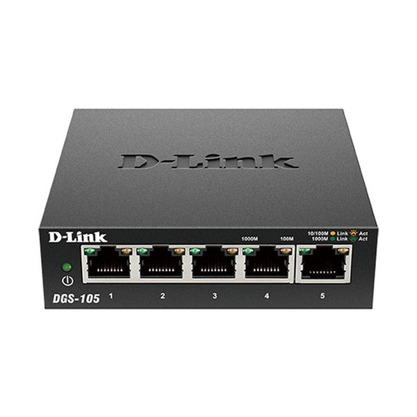 D-LINK DGS-105 Desktop Switch Networking D-LINK, Hubs Product image.