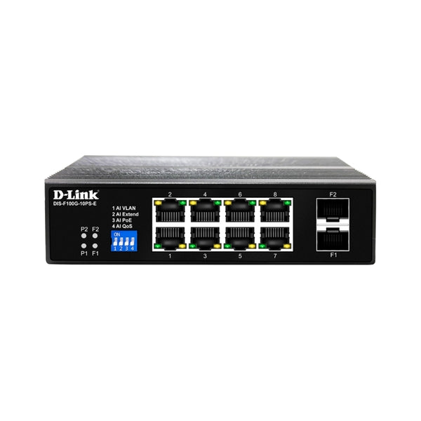 D-Link DIS-F100G-10PS-E Switch Networking D-Link, Hubs Product image.