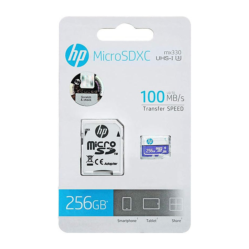 HP Micro SD U3/A1/V30 256GB Computers HP, Data Storage Product image.