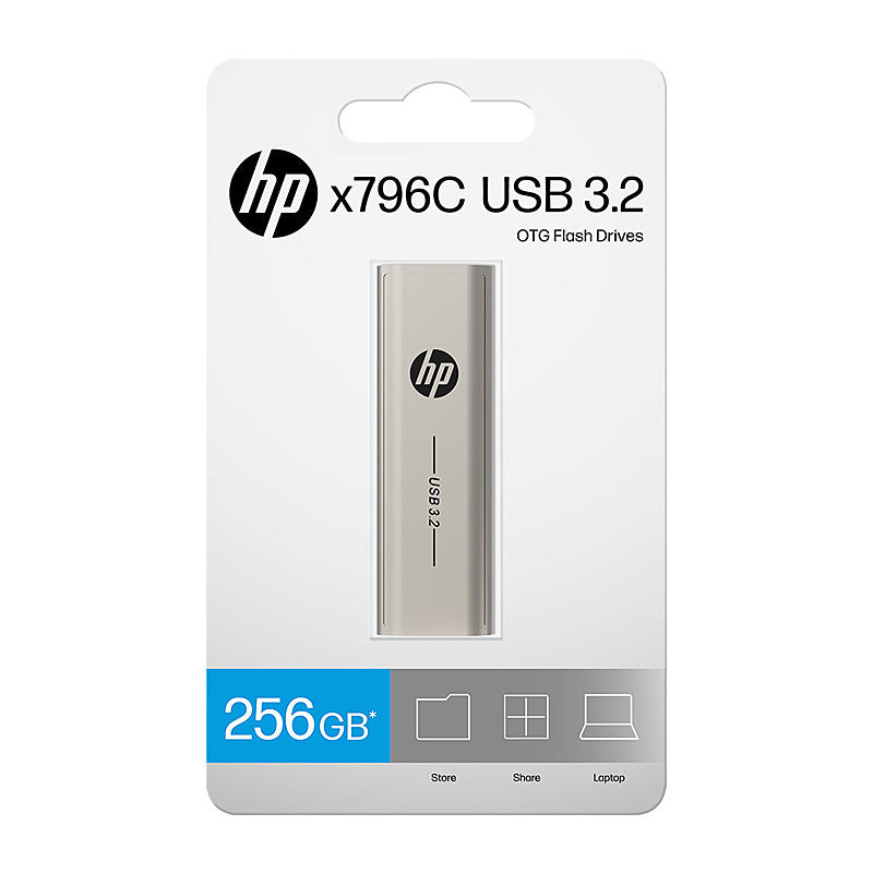 HP X796C 256GB USB3.2 Type A/C Computers HP, Data Storage Product image.