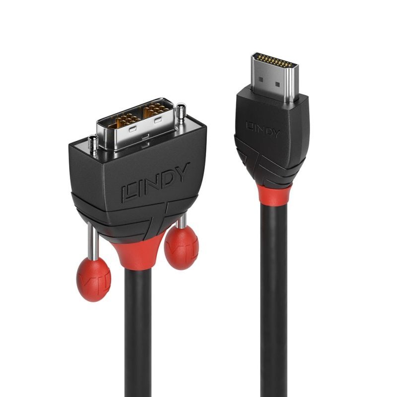 Lindy 2m HDMI-DVI-D Cable BL Computers Lindy, Cables Product image.