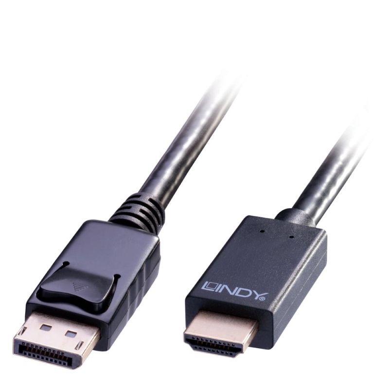 Lindy 5m DP-HDMI 10.2G Cable Computers Lindy, Cables Product image.