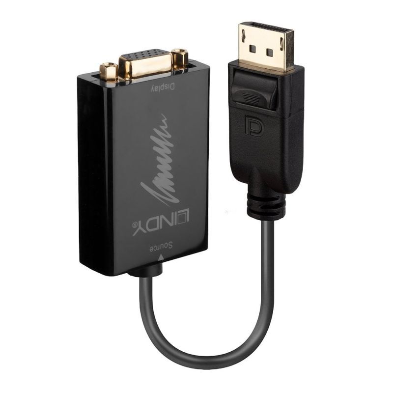 Lindy DP 1.2-VGA Active Conv Computers Lindy, Cables Product image.