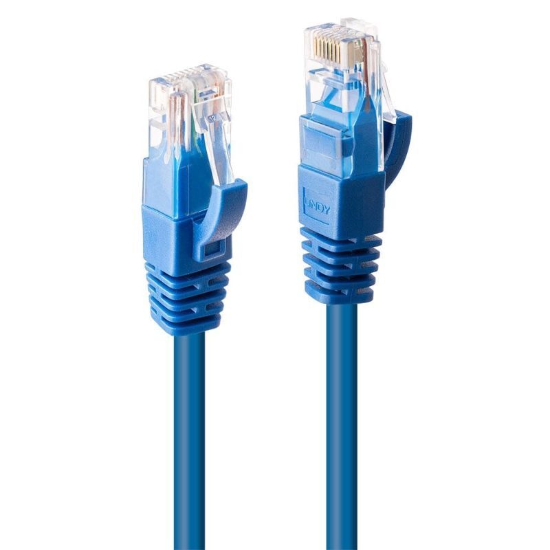 Lindy 15m CAT6 UTP Cable Blue Computers Lindy, Cables Product image.