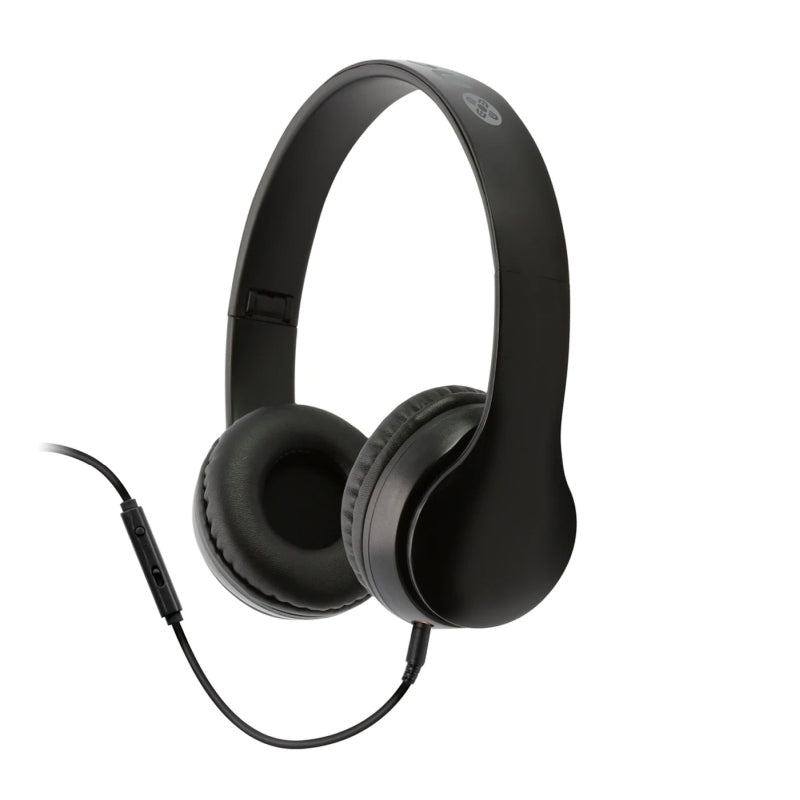 Moki Flip Head Phones Blk Audio Moki, Headphones Product image.