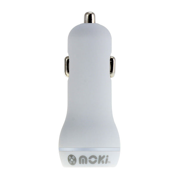 Moki Dual USB Car Charger Wh Computers Moki, Cables Product image.