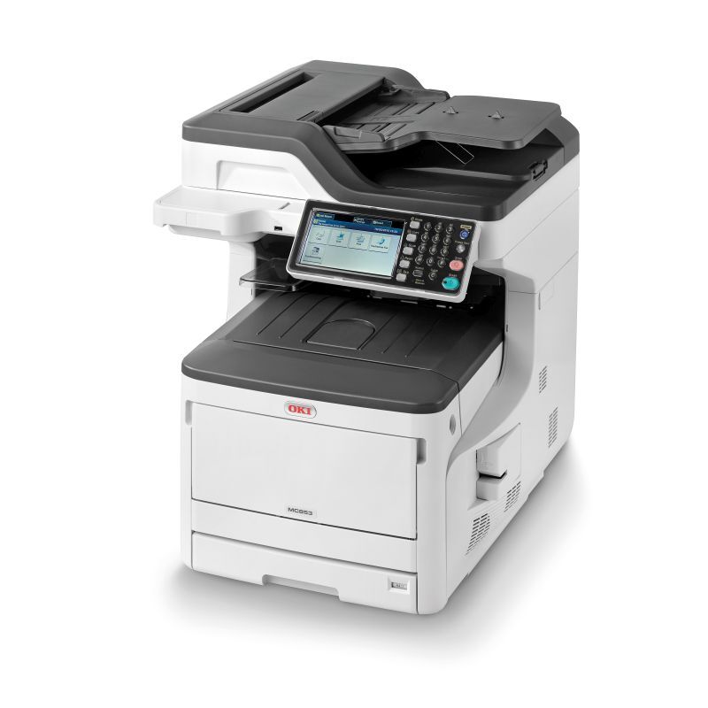 Oki MC853DN Colour MFP Office Oki, Printers Product image.