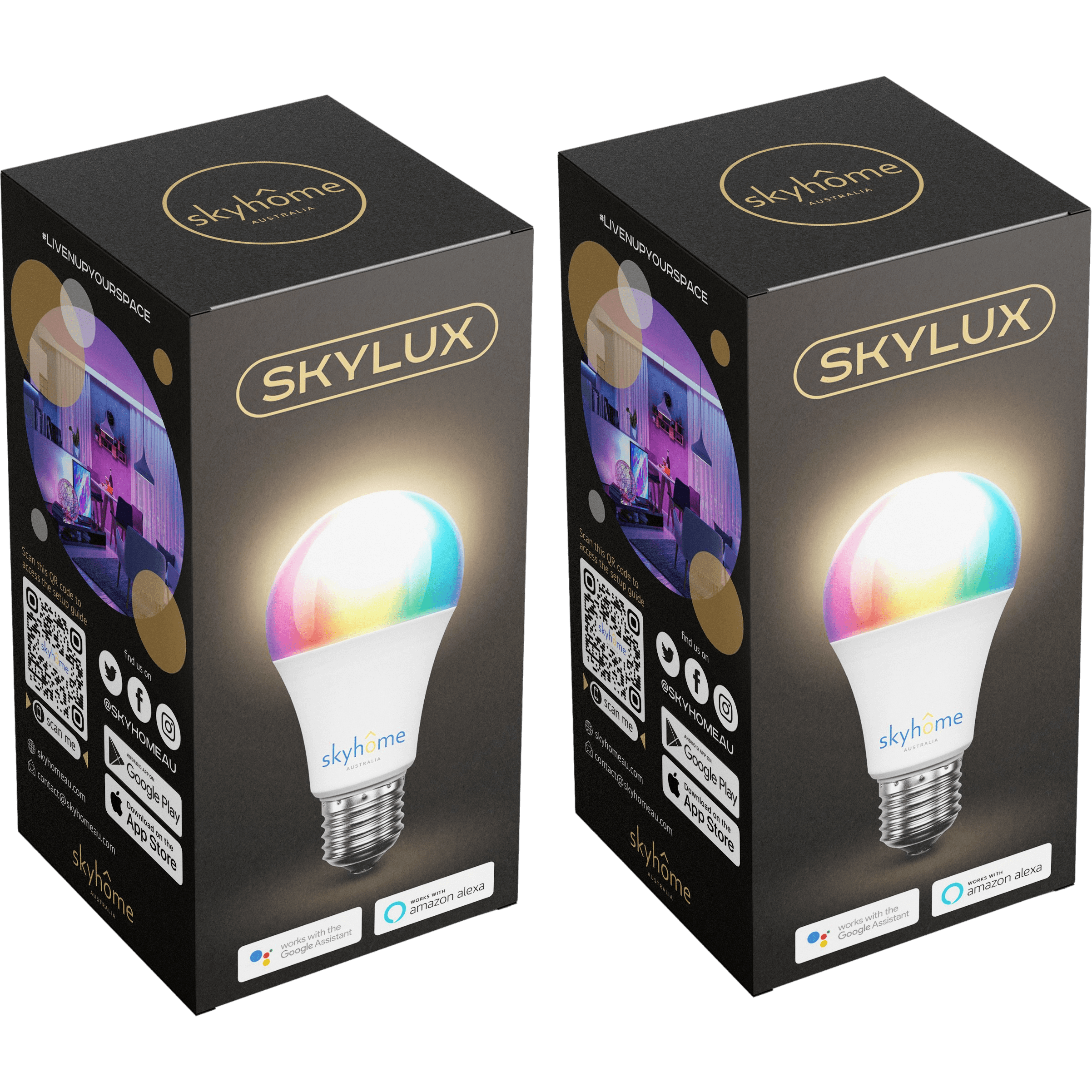 undefined skyLUX Smart Wi-Fi LED Bulb skyhome australia smart bulb skyhome australia smart home automation.