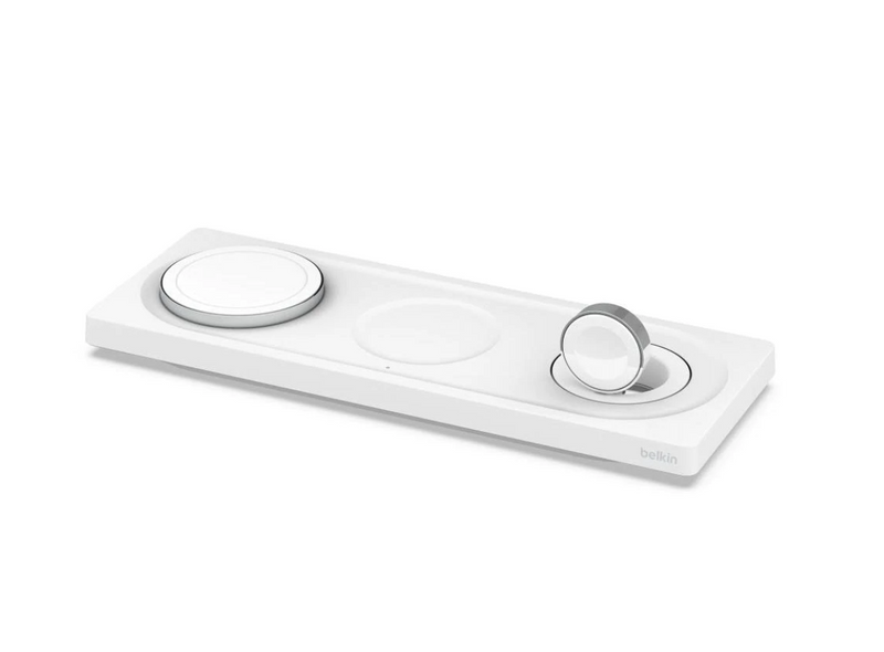 Belkin BOOSTCHARGE PRO 3-in-1 Wireless Charging Pad (White)
