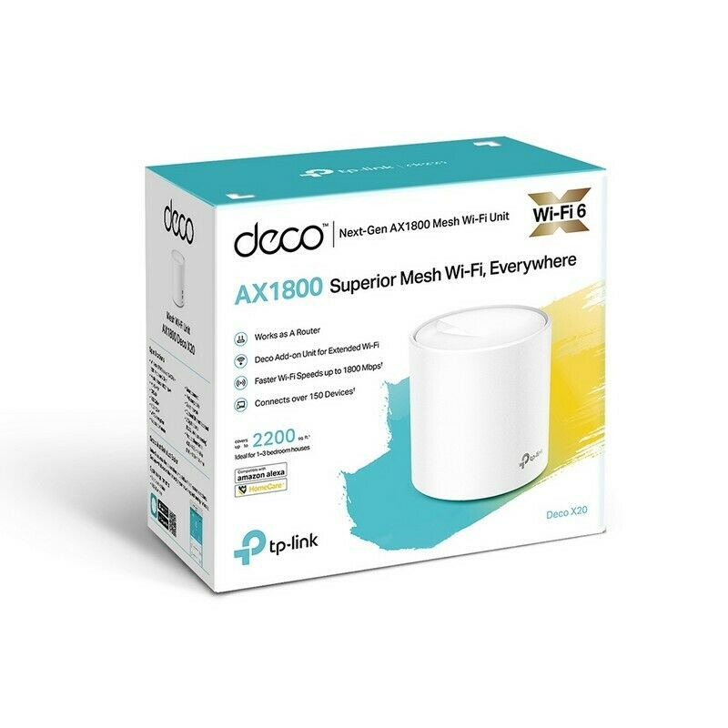 undefined TP-Link Mesh Wi-Fi System Deco X20 AX1800 (1 Pack) TP-Link Wi-Fi Router skyhome australia smart home automation.